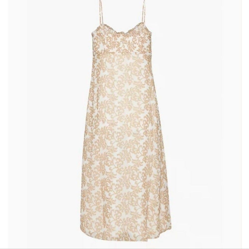 Aritzia Wilfred Sister Dress In Yellow Floral Size 0
